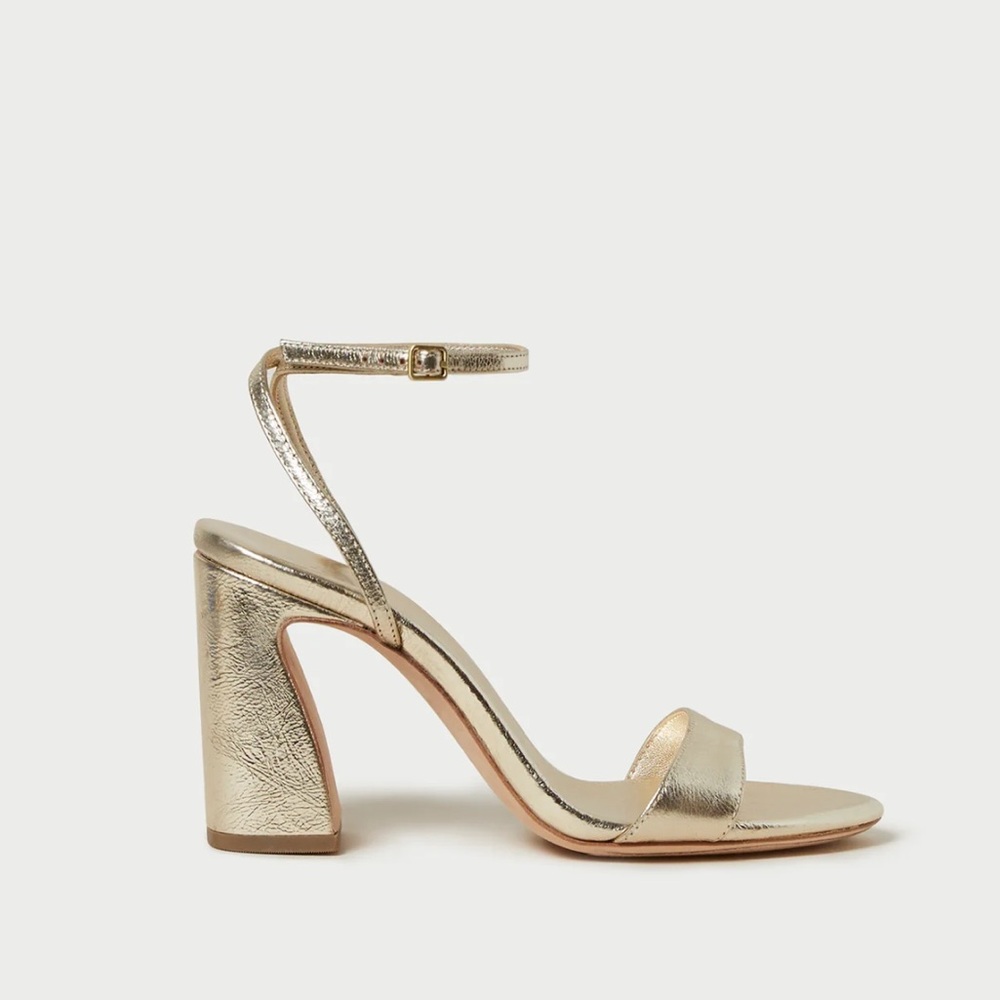 Loeffler Randall Malia Champagne Curved−Heel Sandal